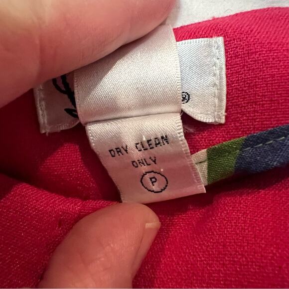 Lilly Pulitzer Pink Sheath Dress with Gold Button Accents sz 2 - Picture 10 of 11